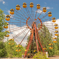 Buy canvas prints of Abandoned Ferris Wheel in Chernobyl by Margaret Ryan