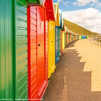 Buy canvas prints of Whitby Beach Huts by Margaret Ryan