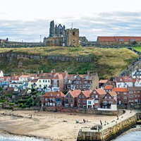 Buy canvas prints of Whitby East Cliff by Margaret Ryan