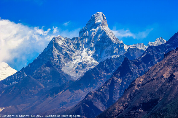 Ama Dablam Picture Board by Margaret Ryan