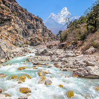 Buy canvas prints of Dudh Khosi River Gorge, Himalayas by Margaret Ryan