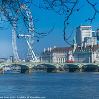 Buy canvas prints of London Eye by Margaret Ryan