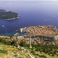 Buy canvas prints of Dubrovnik Old Town and Lokrum Island by Margaret Ryan