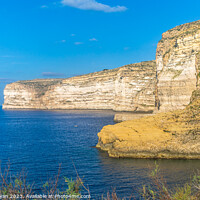 Buy canvas prints of Sanap Cliffs Gozo by Margaret Ryan