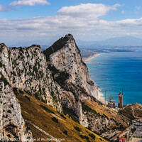 Buy canvas prints of View from the Skywalk Gibraltar by Margaret Ryan