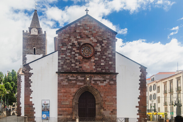 Cathedral Of Funchal Picture Board by Margaret Ryan