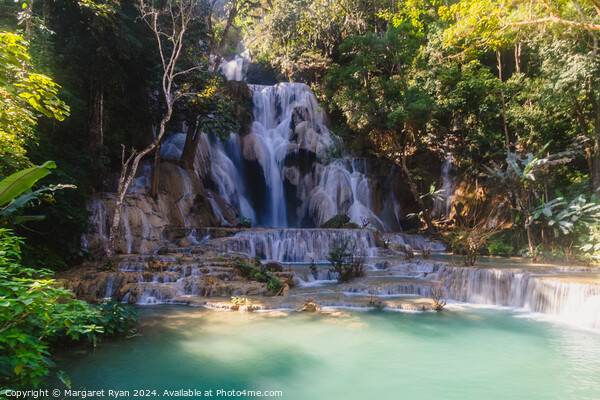 Kuang Si Falls Picture Board by Margaret Ryan
