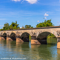 Buy canvas prints of The Old French Railway Bridge by Margaret Ryan