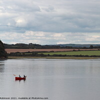 Buy canvas prints of Tranquil Fishing on the River Camel by Antony Robinson