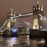 Buy canvas prints of Tower Bridge awakens at night by Antony Robinson