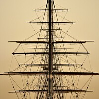 Buy canvas prints of Majestic Sunrise Over the Cutty Sark by Antony Robinson