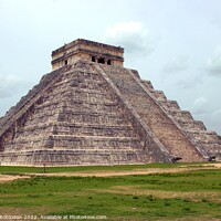 Buy canvas prints of The Pyramid at Chichen Itza in Mexico by Antony Robinson