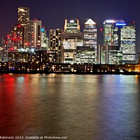 Buy canvas prints of Glittering London Nightscape by Antony Robinson