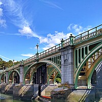 Buy canvas prints of Richmond Lock and Footbridge by Antony Robinson