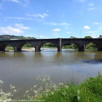 Buy canvas prints of Bridge over river wye by Les Schofield