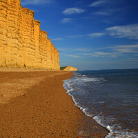 Buy canvas prints of Jurassic coast at Westbay Dorset by Les Schofield