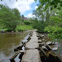 Buy canvas prints of Tarr steps   by Les Schofield
