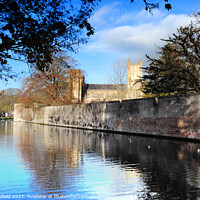 Buy canvas prints of Bishops palace Wells by Les Schofield