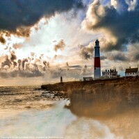 Buy canvas prints of Portland Bill Lighthouse  by Les Schofield