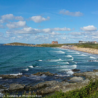 Buy canvas prints of Fistral beach cornwall  by Les Schofield