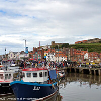 Buy canvas prints of Whitby Fishing Port Yorkshire by Les Schofield