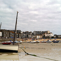 Buy canvas prints of Boats at St Ives by Les Schofield