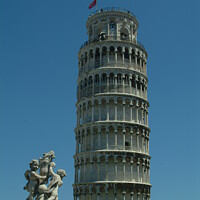 Buy canvas prints of The Iconic Leaning Tower of Pisa by Les Schofield