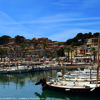 Buy canvas prints of Port Soller Majorca Mallorca  by Les Schofield