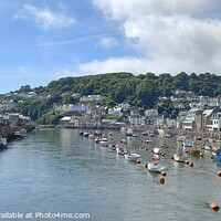Buy canvas prints of View of Looe Cornwall  by Les Schofield
