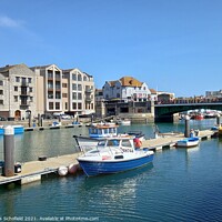 Buy canvas prints of Weymouth Harbour by Les Schofield