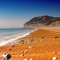 Buy canvas prints of Seatown Dorset Beach  by Les Schofield