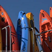 Buy canvas prints of Kayaks  by Les Schofield