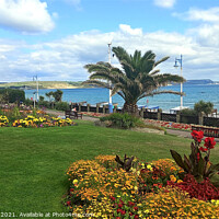 Buy canvas prints of Greenhill Gardens Weymouth by Les Schofield