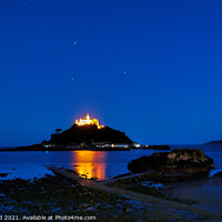 Buy canvas prints of St Michael's Mount Cornwall by Les Schofield