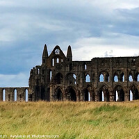 Buy canvas prints of Whitby Abbey Yorkshire  by Les Schofield