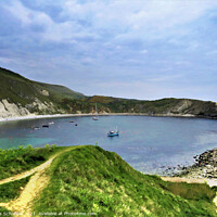 Buy canvas prints of Lulworth Cove  Dorset by Les Schofield