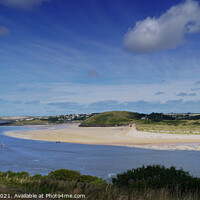 Buy canvas prints of Camel estuary in Padstow Cornwall  by Les Schofield
