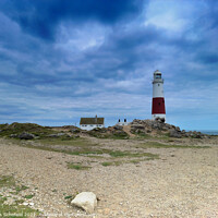 Buy canvas prints of Portland Bill Lighthouse by Les Schofield