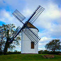 Buy canvas prints of Ashton Windmill Somerset by Les Schofield
