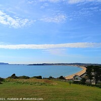 Buy canvas prints of Weymouth  bay by Les Schofield