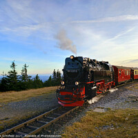 Buy canvas prints of The harz mountain railway Germany  by Les Schofield