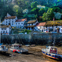 Buy canvas prints of Wild beauty of Lynmouth by Les Schofield