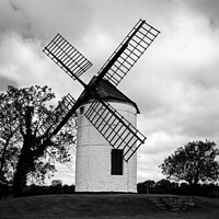 Buy canvas prints of Majestic Ashton Windmill by Les Schofield