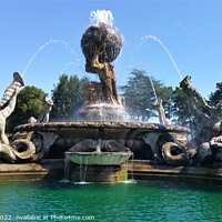 Buy canvas prints of Castle Howard Fountain by Les Schofield