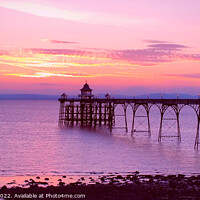 Buy canvas prints of Clevedon pier.  by Les Schofield