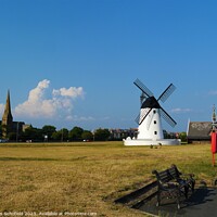 Buy canvas prints of Majestic Lytham Windmill by Les Schofield