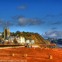 Buy canvas prints of Tranquil Teignmouth Bay by Les Schofield