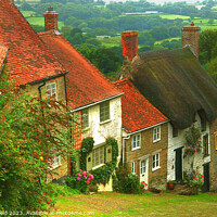 Buy canvas prints of Gold hill Shaftsbury Dorset by Les Schofield