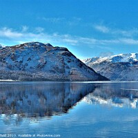 Buy canvas prints of Majestic Ullswater Lake in Winter by Les Schofield