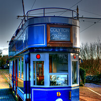Buy canvas prints of Tram in Colyton by Les Schofield